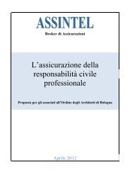 proposta RC per architetti pdf - Ordine degli architetti di Bologna