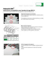 Instructions d'installation pour bandes de type M5131 - Habasit