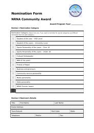 Nomination Form - NRN