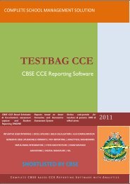 CCE Software Download (Catalog) - CBSE CCE - TestBag