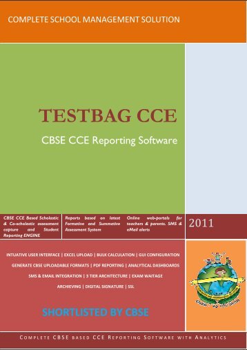 CCE Software Download (Catalog) - CBSE CCE - TestBag