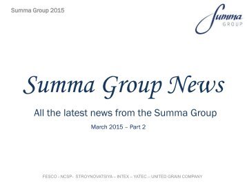 Summa Group News