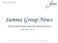 Summa Group News 2015 - March PT2