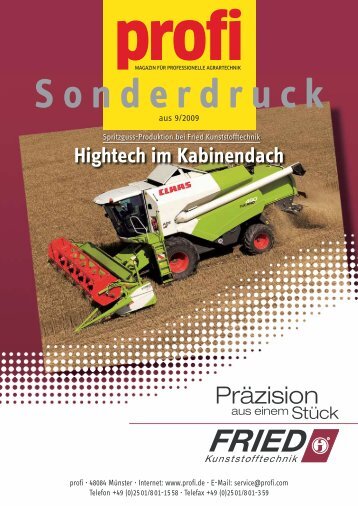 Sonderdruck - Fried Kunststofftechnik Gmbh