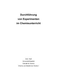 DurchfÃ¼hrung von Experimenten im Chemieunterricht - UniversitÃ¤t ...