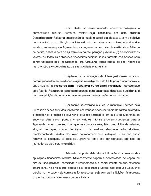 exmo. sr. dr. desembargador relator, da câmara cível do ... - Abde