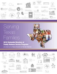 Serving Texas Families - Texas Council on Family Violence