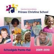 PCS Schoolgids PANTA RHEI 0910.pdf - OBS Prinses Christina