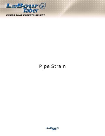 Pipe Strain - Peerless Pump