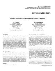 Solving the Burmester Problem Using Kinematic Mapping - Carleton ...