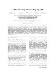 Carleton University Simulator Project (CUSP)