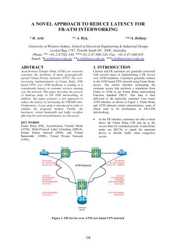 A Novel Approach to Reduce Latency over FR ATM