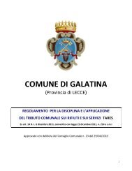 File: regolamento - Comune di Galatina