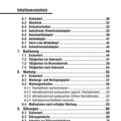 Technische Information Flachabtriebe Technical Information Geared ...