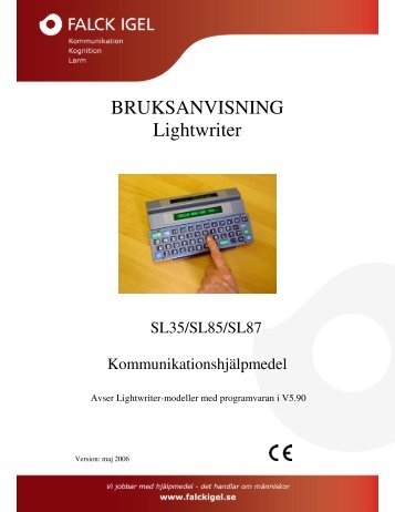 BRUKSANVISNING Lightwriter - Abilia