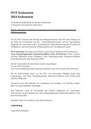 ÖVP Seebenstein 2824 Seebenstein