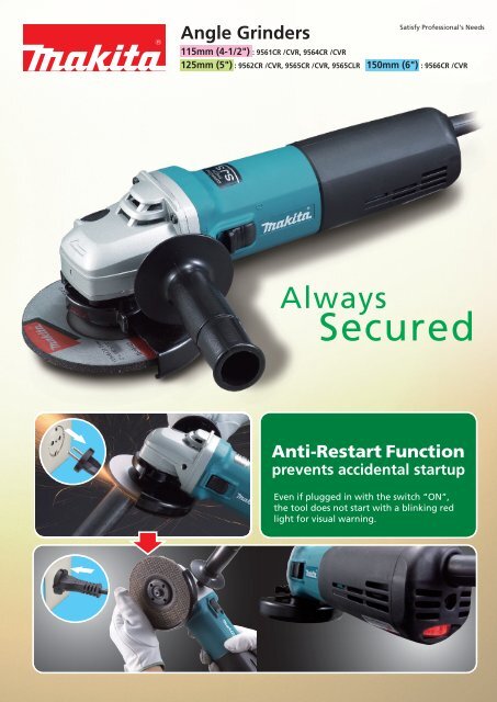 Image of Makita 9566CR angle grinder