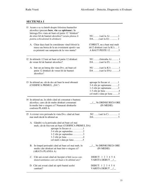 Cap.8. Diagnosticul alcoolismului - instrumente ... - vrasti.org