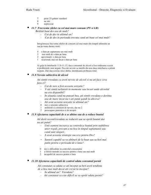 Cap.8. Diagnosticul alcoolismului - instrumente ... - vrasti.org