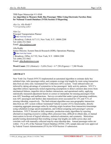 TRB Paper Manuscript #11-0368 An Algorithm to ... - Lexciestuff.net