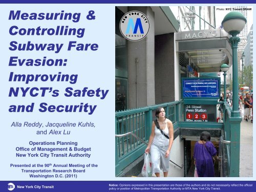 Measuring & Controlling Subway Fare Evasion ... - Lexciestuff.net