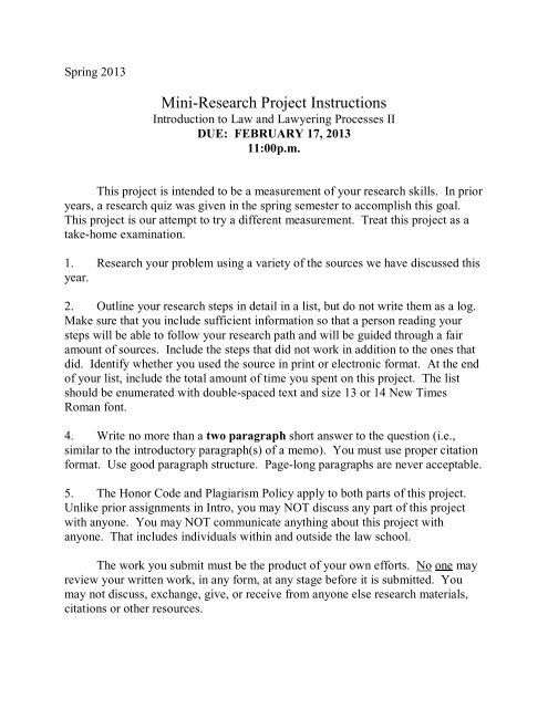 how to write an introduction for a research project