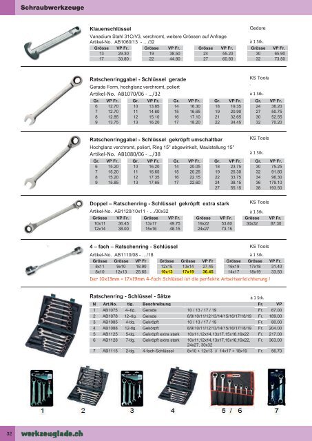 Der Metallbau Werkzeug Katalog