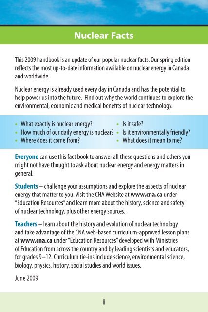 CNA Nuclear Energy Handbook 2009 - Teach Nuclear