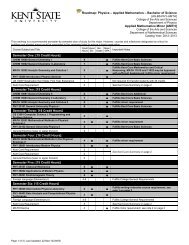 Roadmap: Physics â Applied Mathematics â Bachelor of Science ...