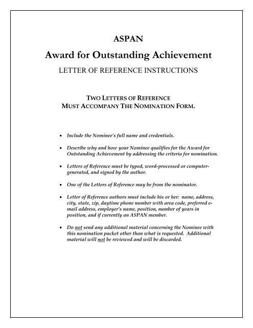 Award for Outstanding Achievement 2011 NOMINATION ... - CBSPAN