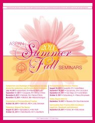 ASPAN SEMINARS - CBSPAN