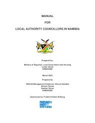 Local Authority manual (2003) - Friedrich Ebert Stiftung - Namibia