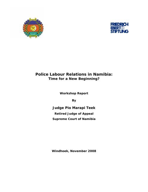 Report - Friedrich Ebert Stiftung - Namibia