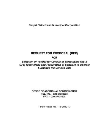 REQUEST FOR PROPOSAL (RFP)