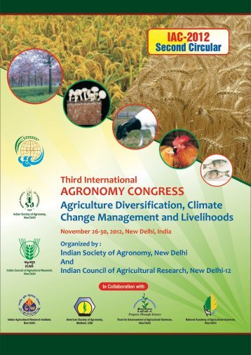 Second Circular Final (PDF) - Indian Society of Agronomy