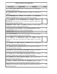 INDIAN JOURNAL OF AGRONOMY VOLUME 33 MARCH 1988 ...