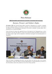 Press Release - NHRC Bangladesh