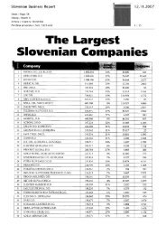 The Largest Slovenian Companies (Slovenian ... - Skupina KD Group