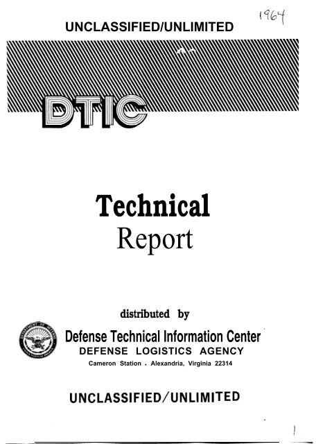 Technical Report - International Military Testing Association