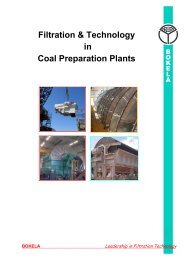 Filtration & Technology in Coal Preparation Plants - BOKELA