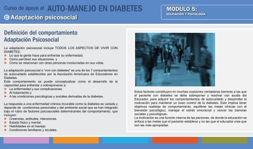 AUTO-MANEJO EN DIABETES - Aula Virtual Regional. Campus ...