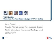 VAT exemption for the management of offshore funds - TISA