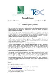 TeX Contact Register goes live - TISA - UK.COM