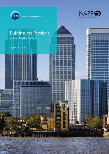 Bulk Insured Pensions - A Good Practice Guide - NAPF