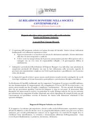 La sintesi dell'intervento di Giuseppe Riccardi - Istituto De Gasperi