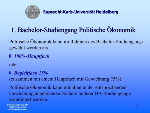 und Sozialwissenschaften - Ruprecht-Karls-Universität Heidelberg