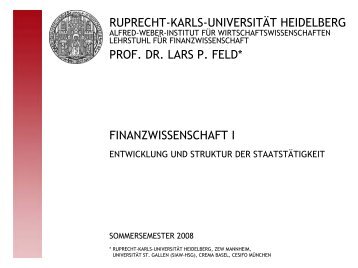 Folien 7 - Alfred-Weber-Institut für Wirtschaftswissenschaften