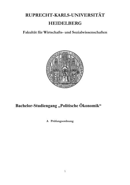 Politische Okonomik Ruprecht Karls Universitat Heidelberg ruprecht karls universitat heidelberg
