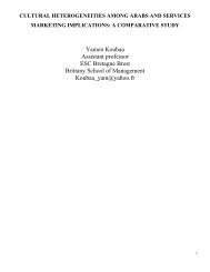 Koubaa, Yamen, Cultural Heterogeneities among Arabs and ...