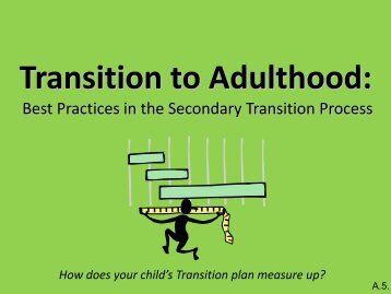 Secondary Transition Process Training - The Arc of Tennessee